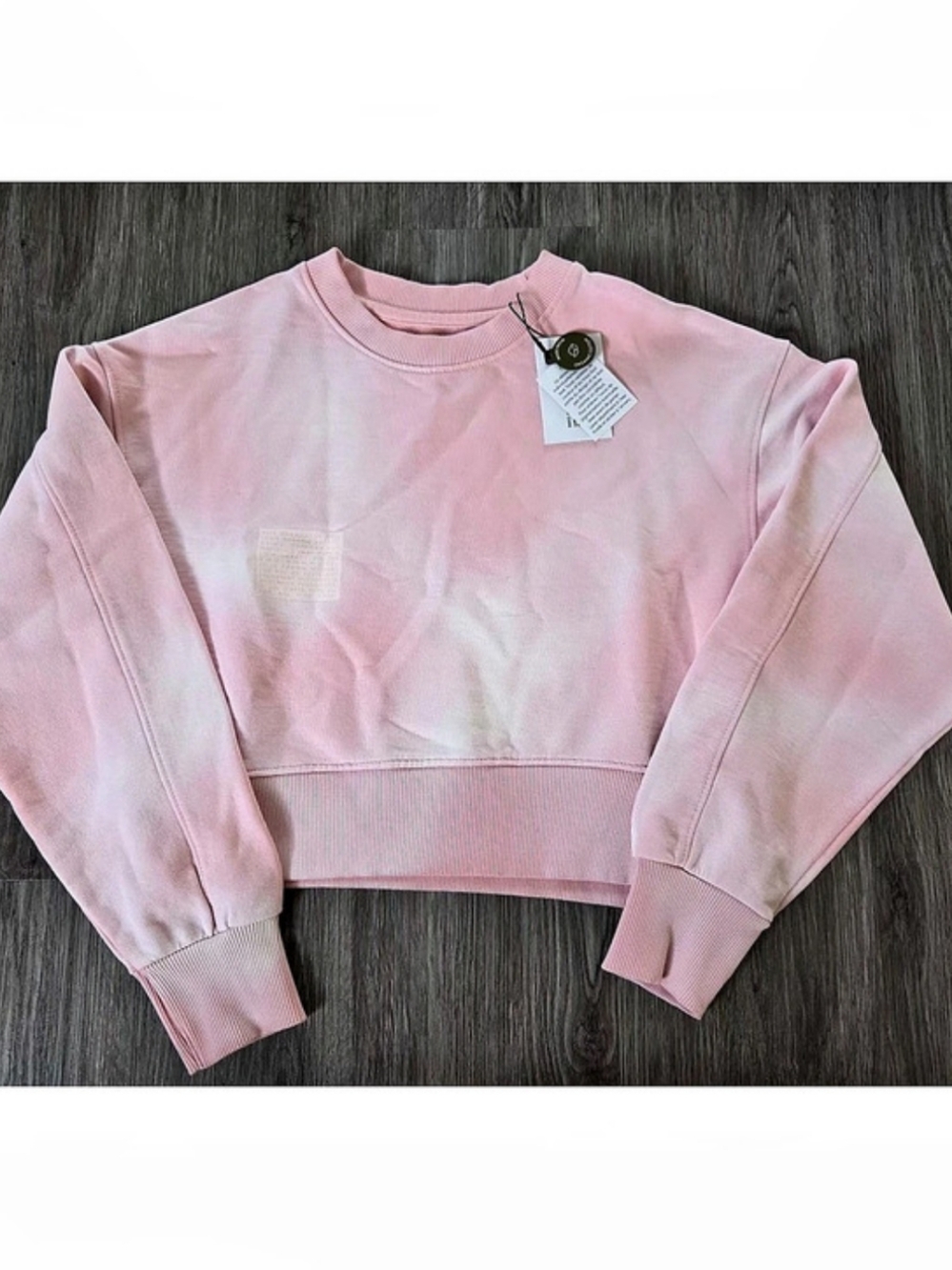 NOIZE Levina Cropped Sweatshirt in Pink Size XS NWT